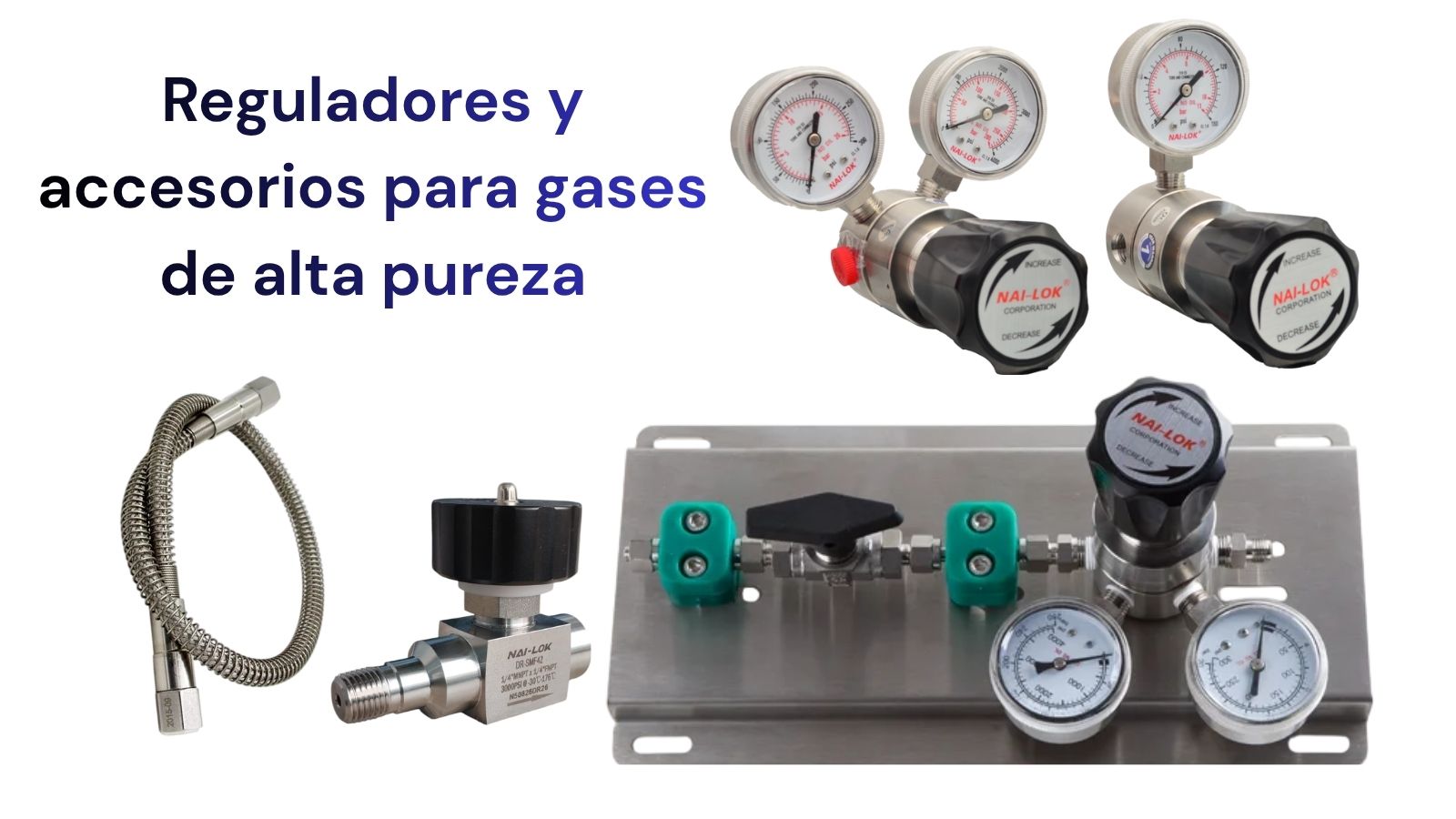 REGULADORES Y ACCESORIOS PARA GASES ESPECIALES